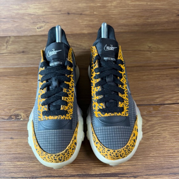 Nike Waffle Racer 2X Sneakers Animal Print Shoes Women’s Size 7 - Picture 7 of 11